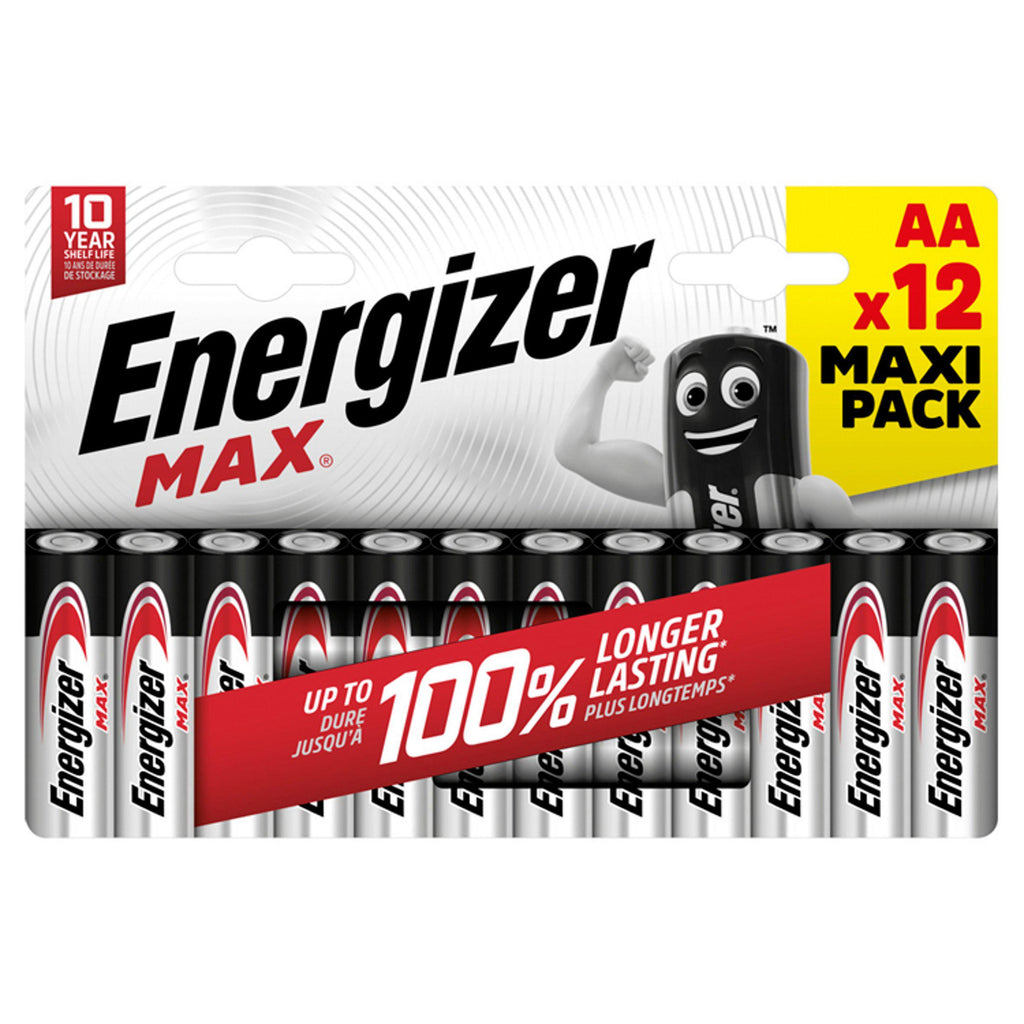 Energizer Max AA Alkaline Batteries x12