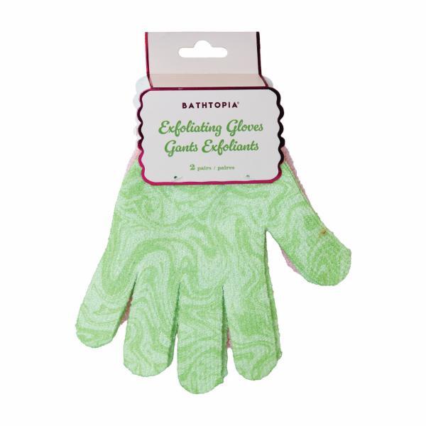 Bathtopia matcha body exfoliating gloves 2 pairs, imported from the UK
