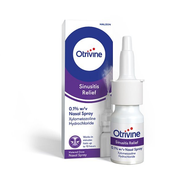 Otrivine Sinusitis Relief Nasal Spray Adult 10ml GOODS Superdrug   