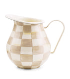 Heavy-Gauge Steel Pitcher with Hand-Painted Finish, 2.84L Capacity