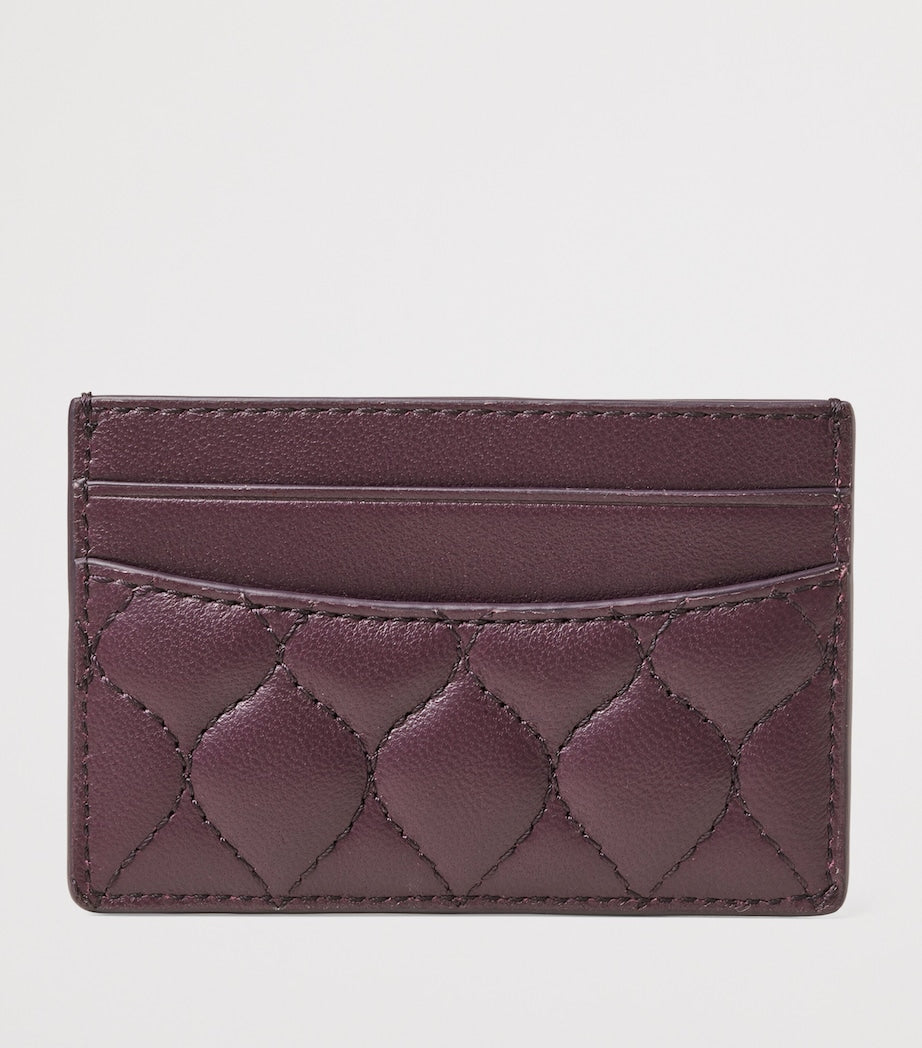 Aspinal of London leather slim card holder with shield rivet, UK version