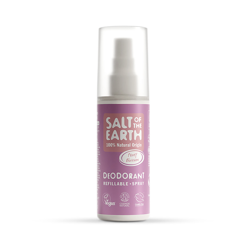 Salt of the Earth Peony Blossom natural deodorant spray 100ml (British brand)