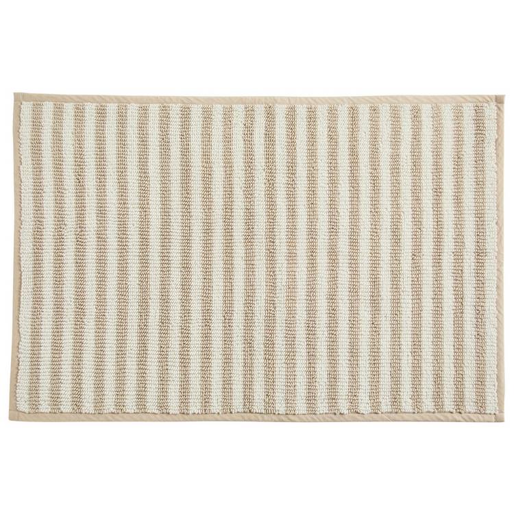 Habitat neutral stripe bath mat, imported from the UK