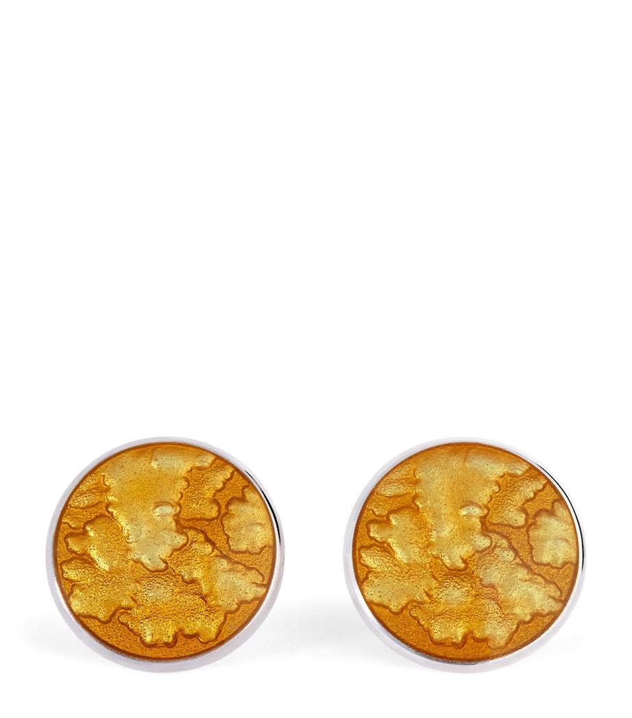 Deakin & Francis Summer Haze Enamel Cufflinks (British brand)