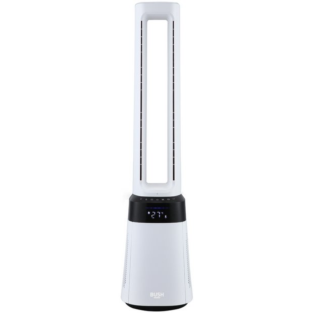 Bush bladeless 2-in-1 fan air purifier black white (British brand)