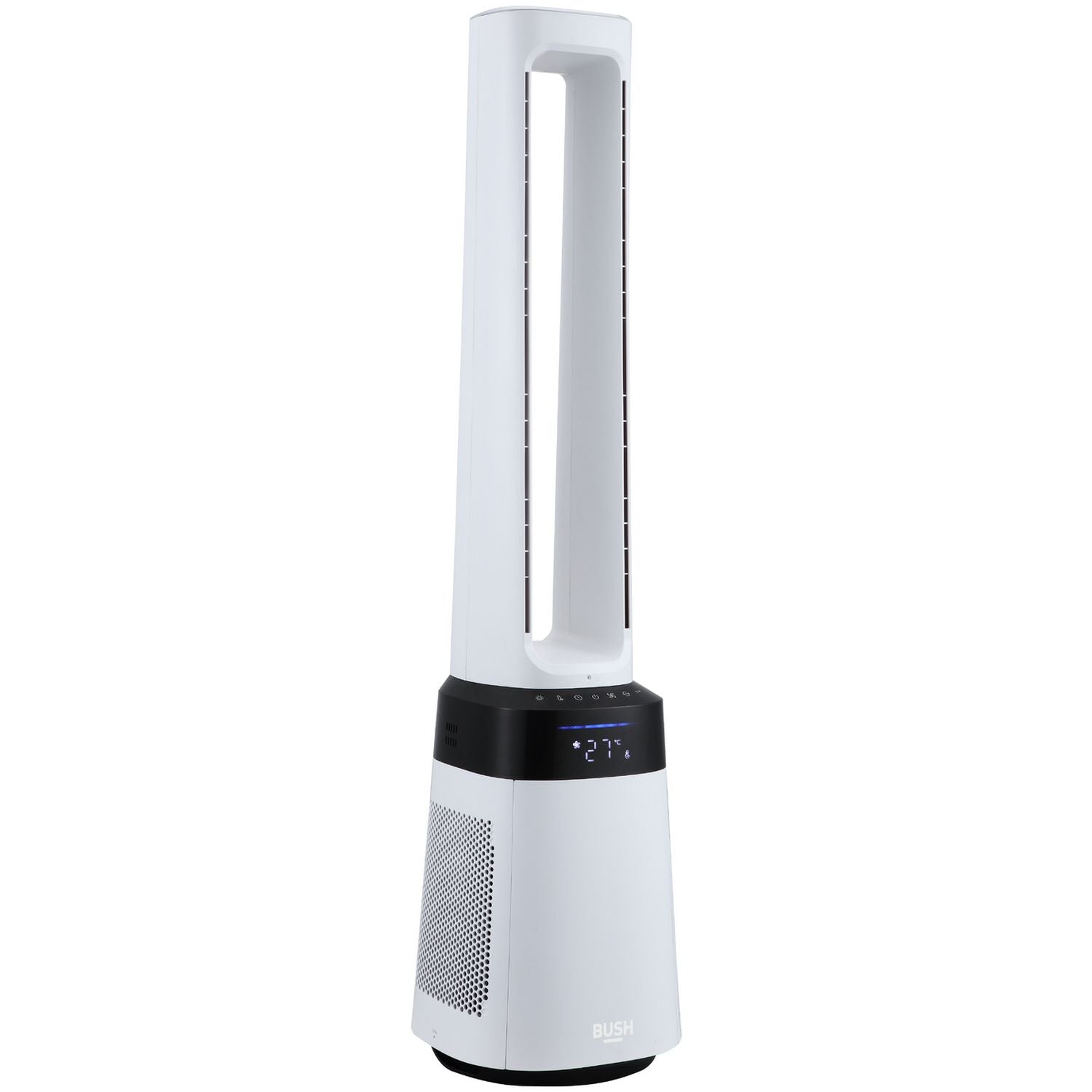 Bush bladeless 2-in-1 fan air purifier black white (British brand)