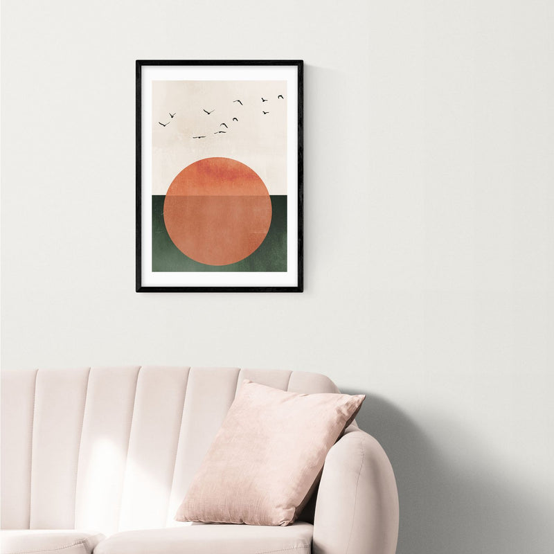 East End Prints Rising Sun Unframed Wall Print A2