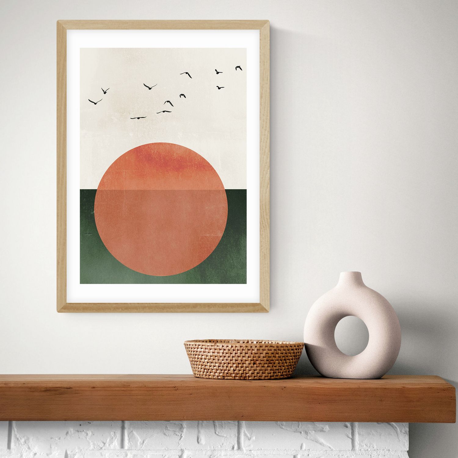East End Prints Rising Sun Unframed Wall Print A2