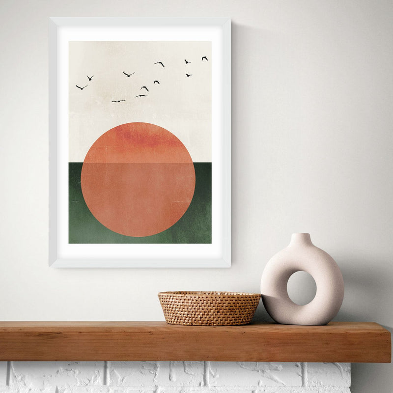 East End Prints Rising Sun Unframed Wall Print A2