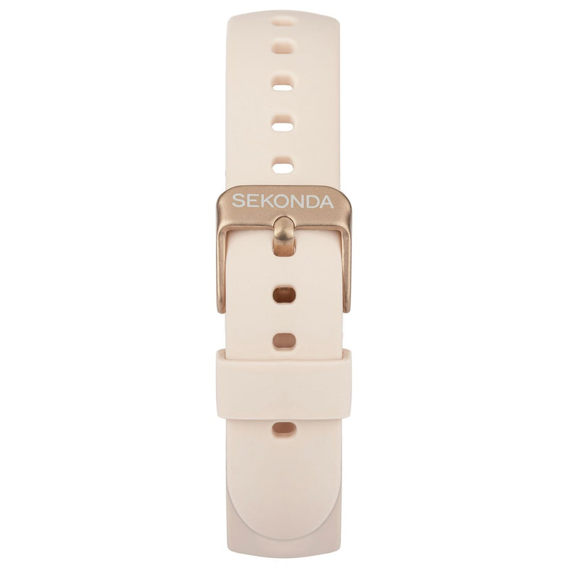 Sekonda fitness tracker smart watch with pink silicone strap (British brand)