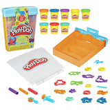 Play-Doh Rainbow Animal Storage Set with 8 Tubs, UK version
