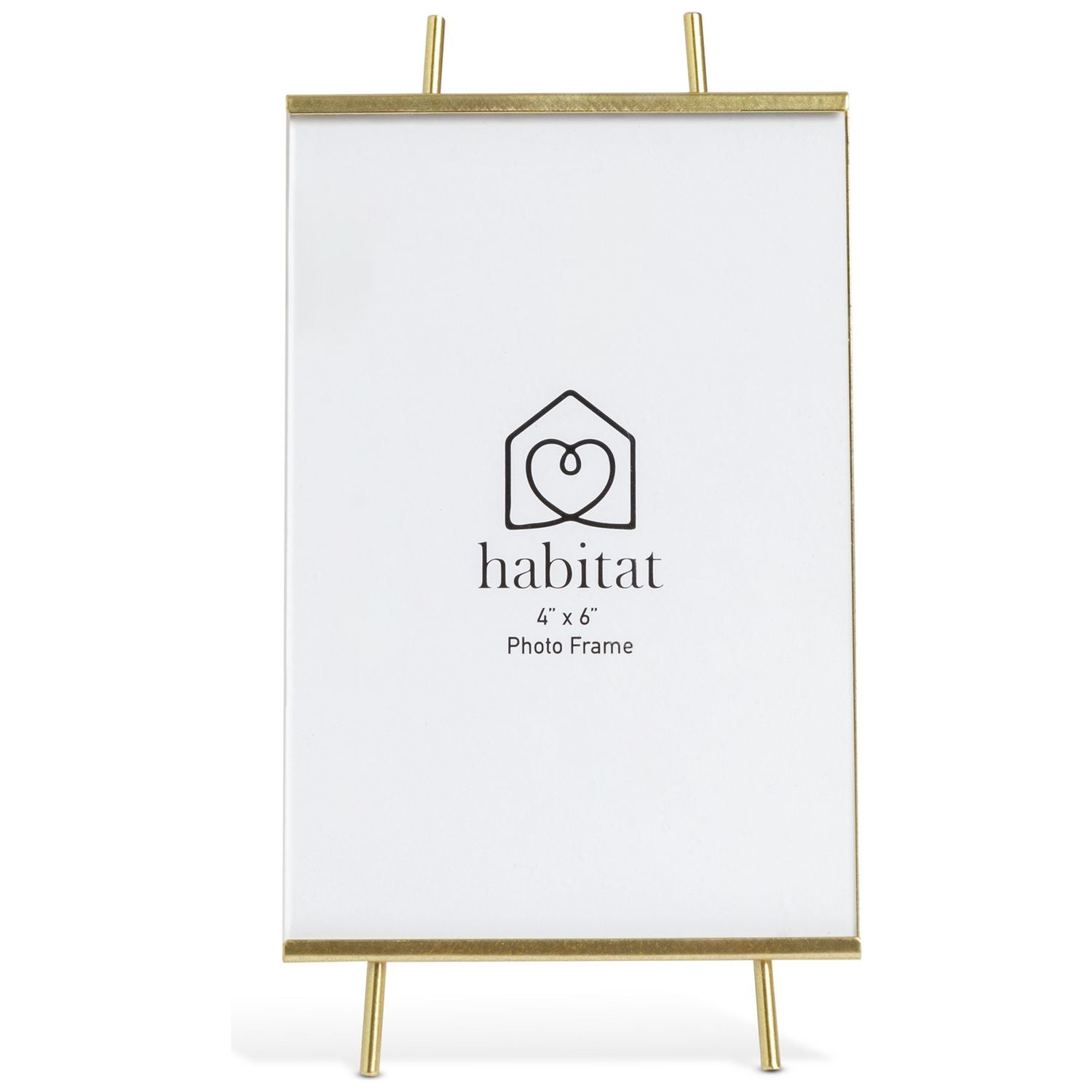 Habitat gold glass easel picture frame 4x6 inches, UK version