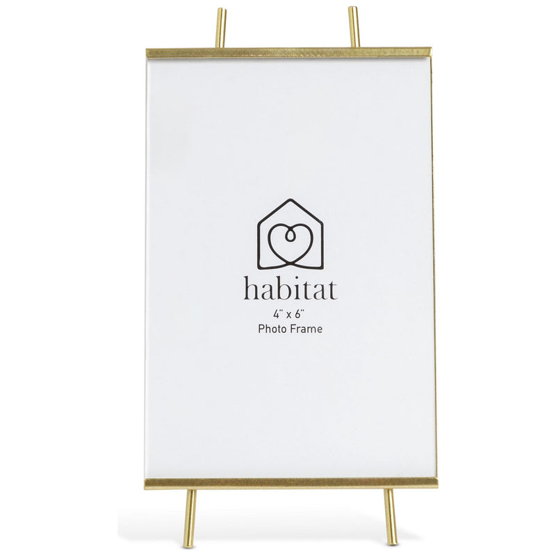 Habitat gold glass easel picture frame 4x6 inches, UK version
