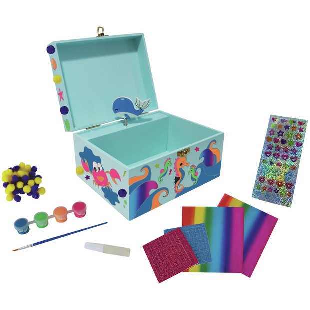 Chad Valley Be U Sea Friends musical jewellery box craft kit - British product