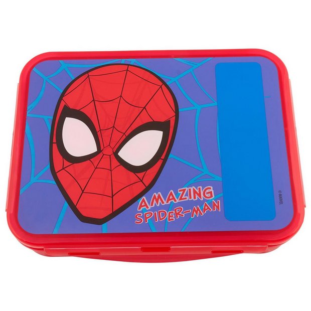 Spider-Man personalised bento lunch box H5 W17 D22cm (British brand)
