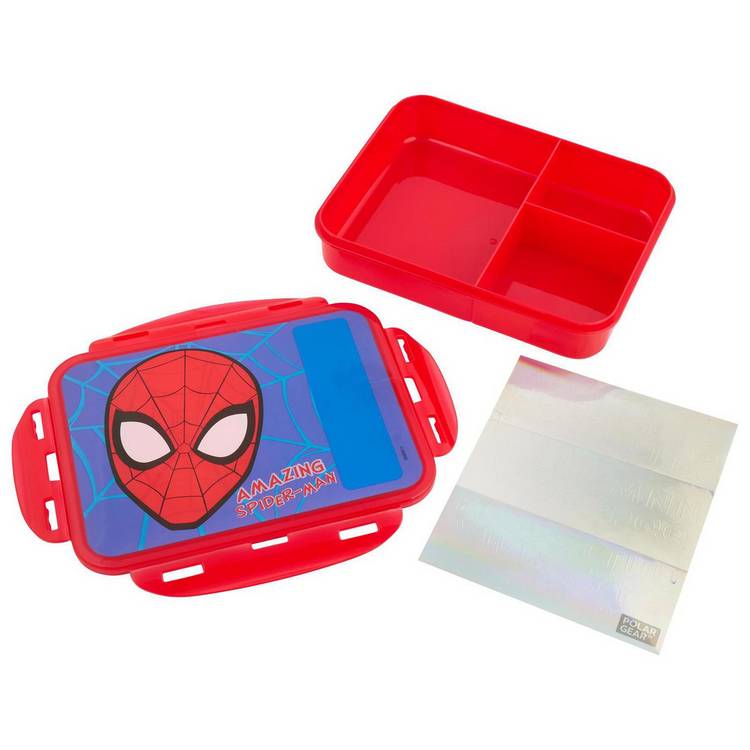 Spider-Man personalised bento lunch box H5 W17 D22cm (British brand)