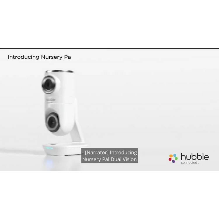 Hubble Nursery Dual Vision smart baby monitor, imported from the UK