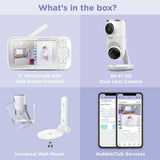 Hubble Nursery Dual Vision smart baby monitor, imported from the UK