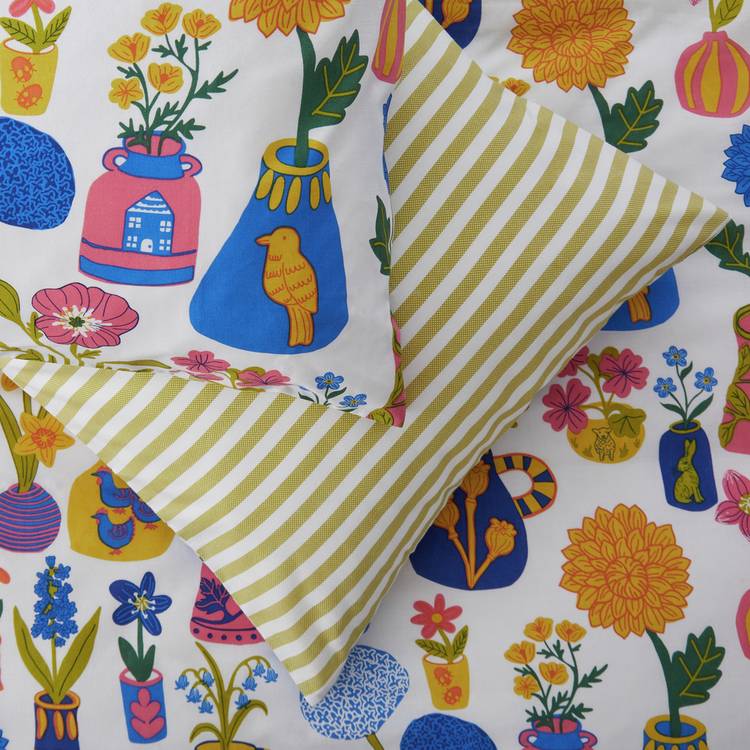 Habitat Floral Vases bedding set Single - British product