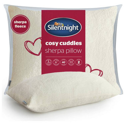 Argos Silentnight Cosy Cuddles Sherpa Fleece Pillow 74x48cm- Buy online at McGrocer