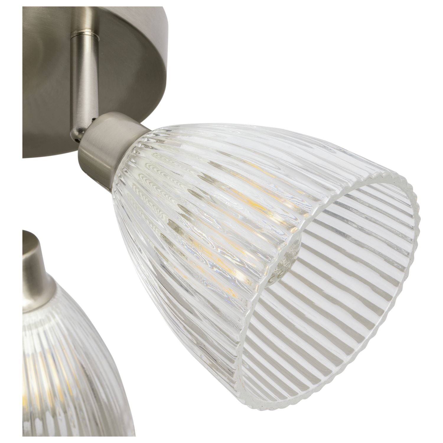 Argos Home steel 3-light ribbed spotlights chrome - British brand