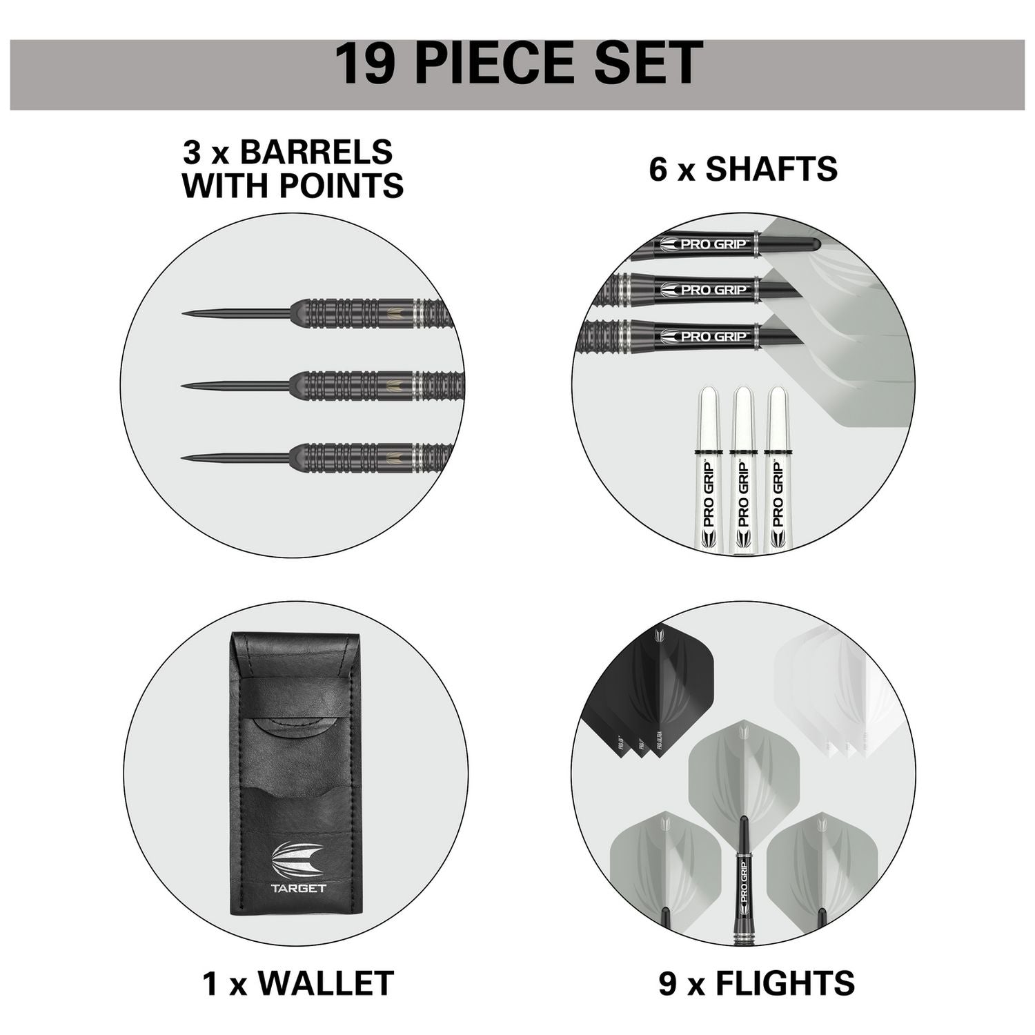 Target Ares 22g tungsten darts set, UK version