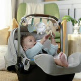 Ingenuity baby toy bar wooden with three toys, UK version