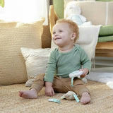 Ingenuity baby toy bar wooden with three toys, UK version