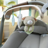 Ingenuity baby toy bar wooden with three toys, UK version
