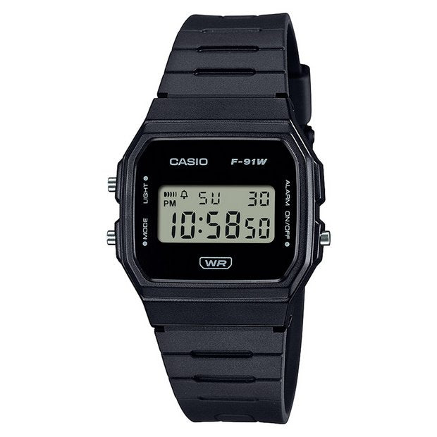 Casio classic black strap digital watch (British brand)