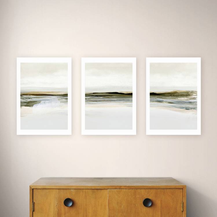 East End Prints triptych art print A3, imported from the UK
