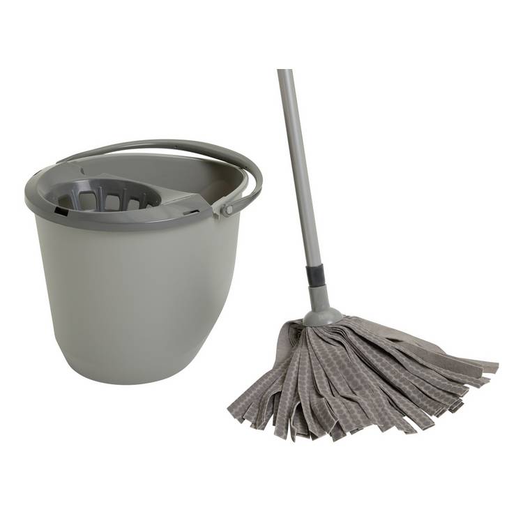 Argos Home mop and bucket set with 12L bucket - British product