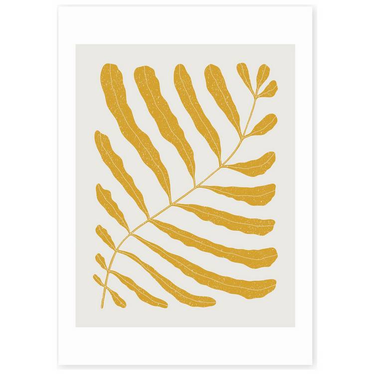 East End Prints yellow plant art print A3 - British product