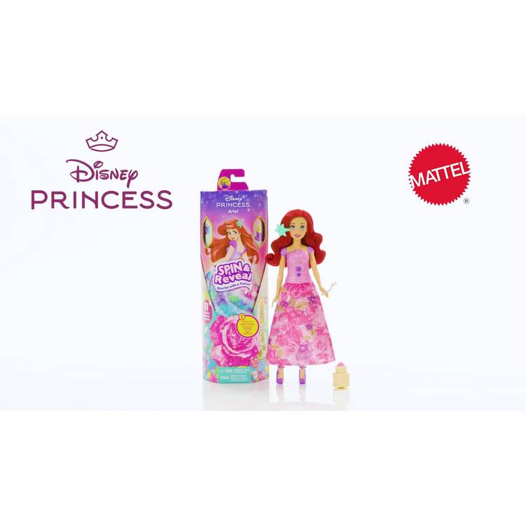 Disney Princess Ariel Spin & Reveal doll, imported from the UK