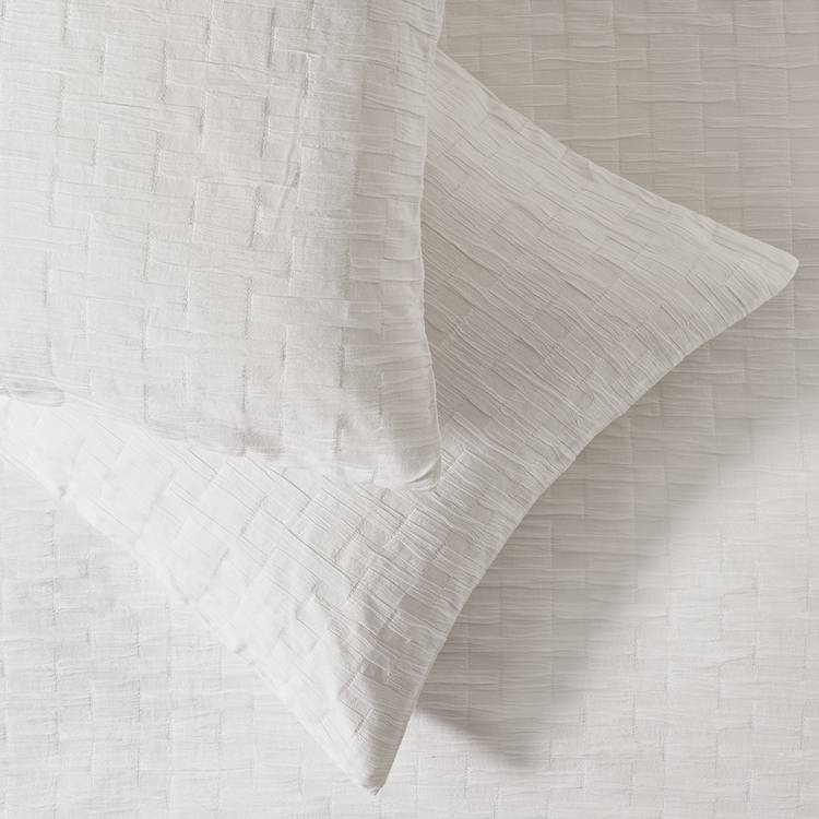 Habitat white crinkle bedding set single, UK version