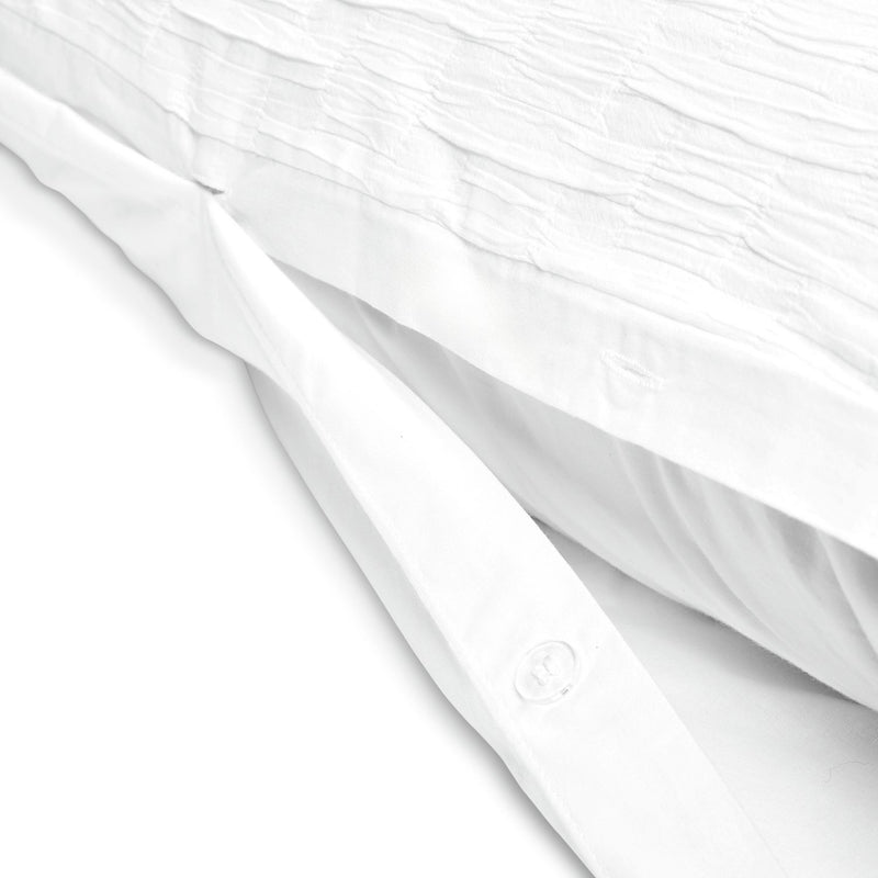 Habitat white crinkle bedding set single, UK version