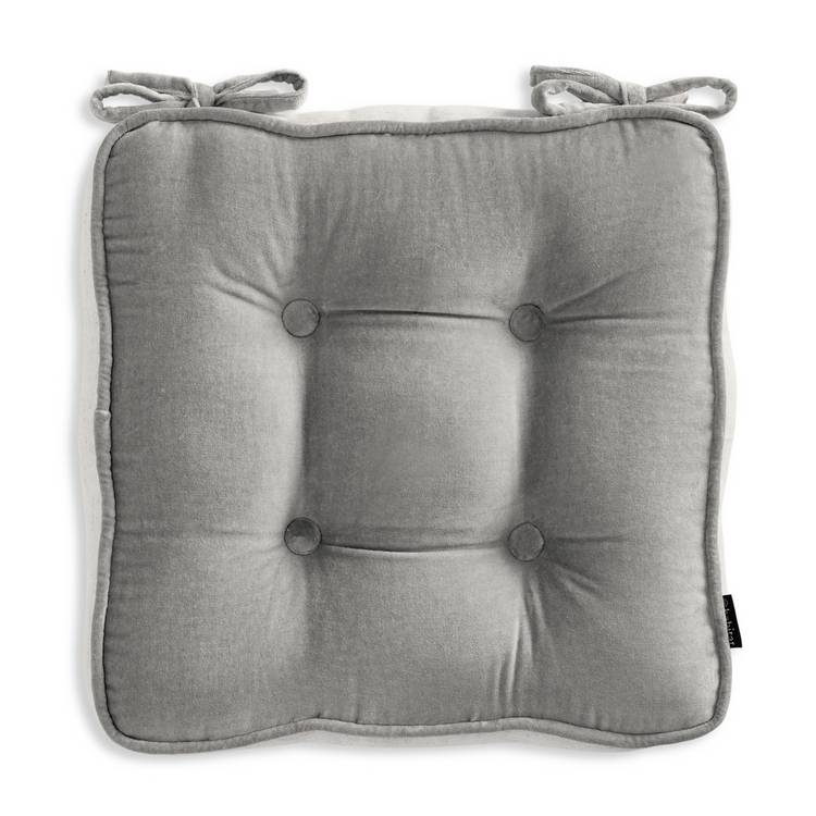 Habitat velvet seat cushions natural 40cm - British product