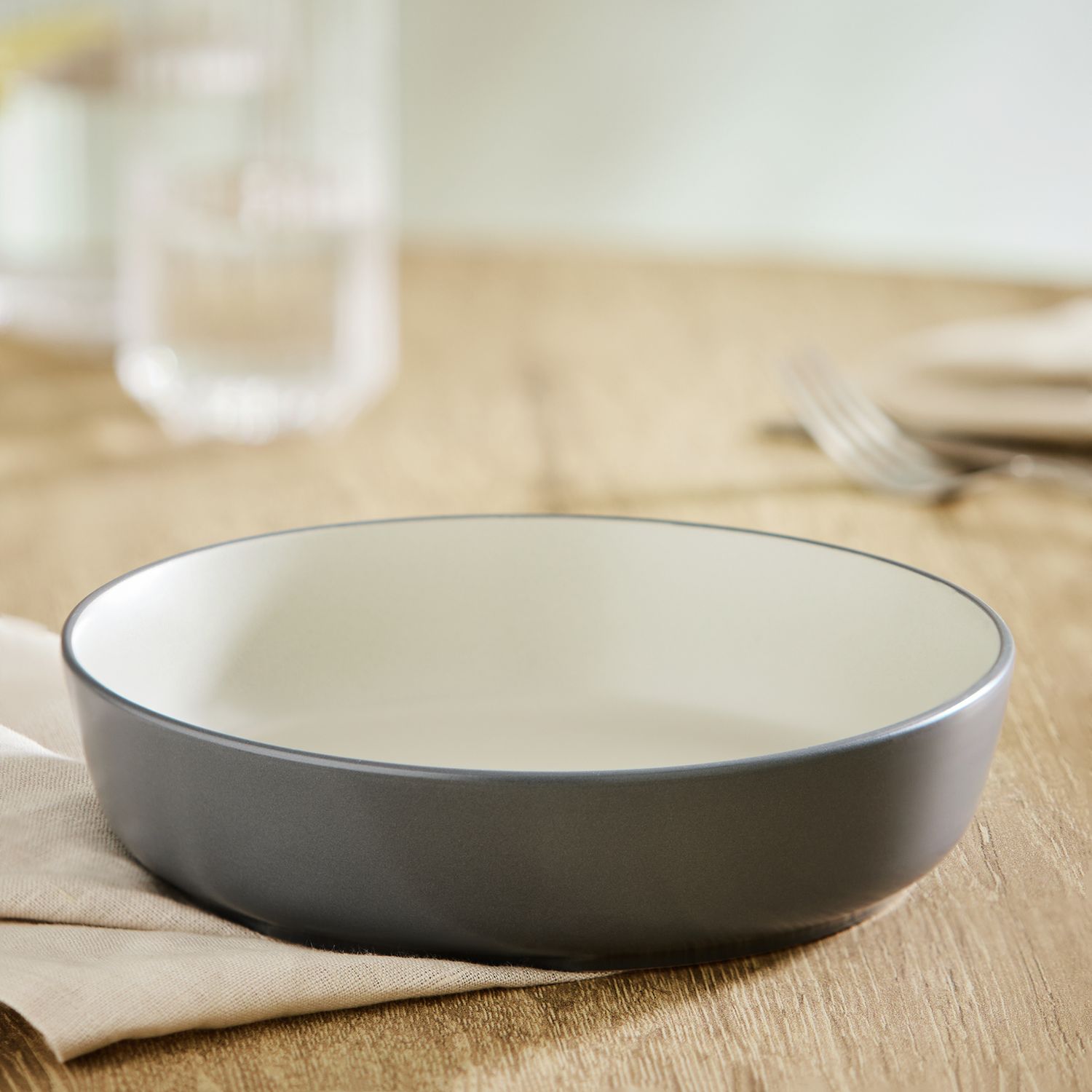 Habitat two-tone stoneware pasta bowls 4 piece set - British product