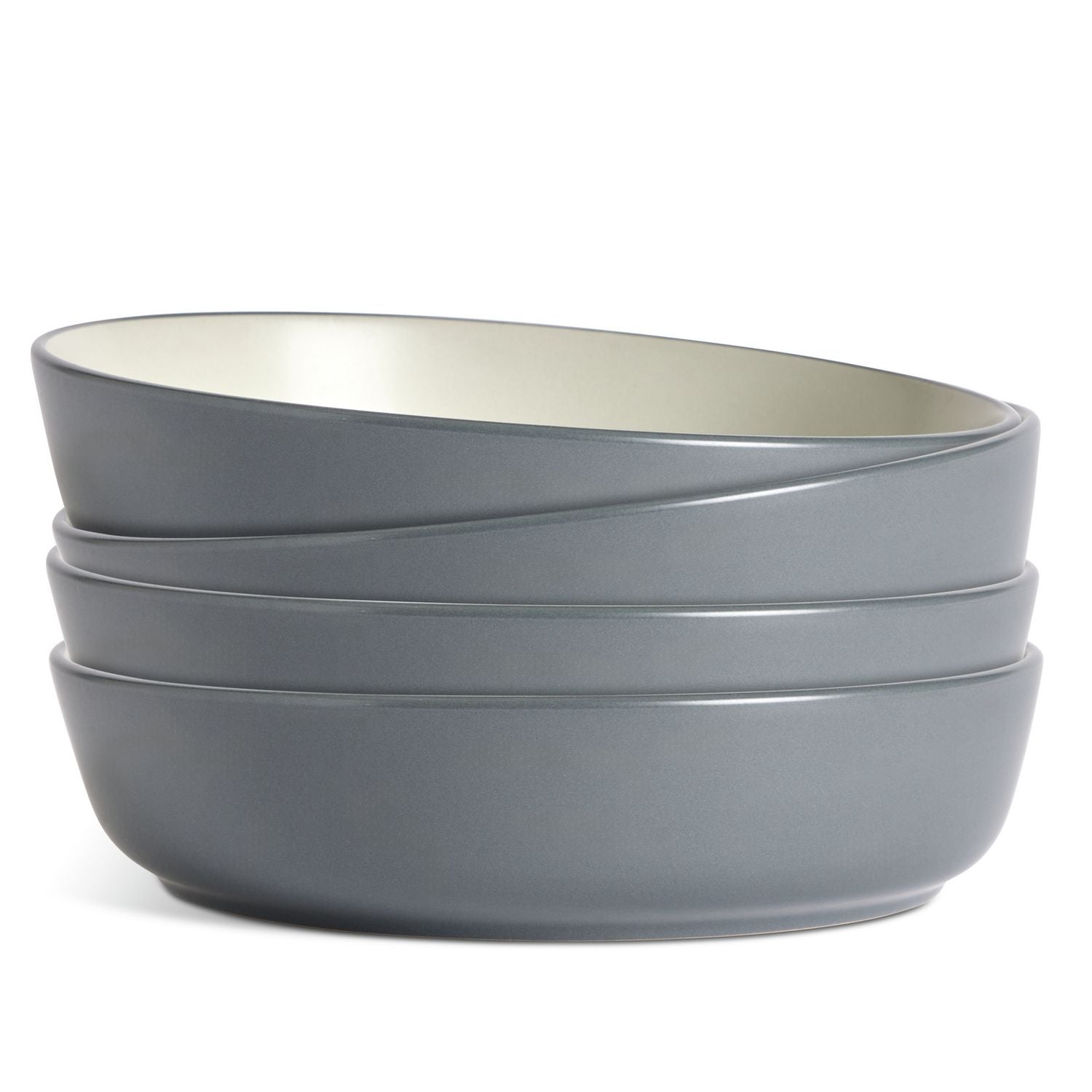 Habitat two-tone stoneware pasta bowls 4 piece set - British product