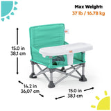 Bright Starts portable feeding booster seat Teal - British product