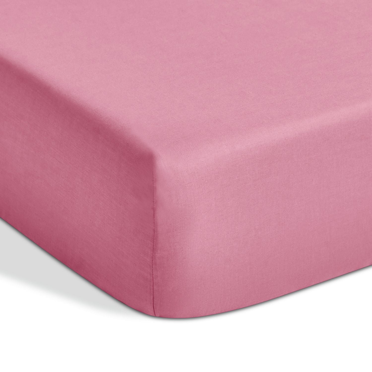 Habitat Extra Deep Plain Pink Fitted Sheet - Double