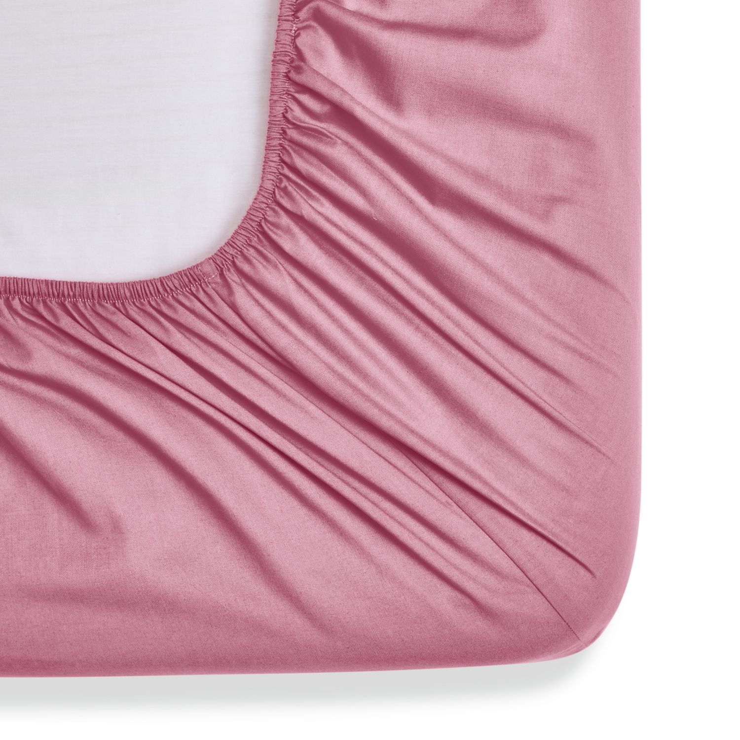 Habitat Extra Deep Plain Pink Fitted Sheet - Double