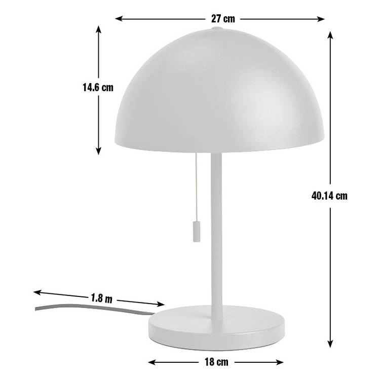 Habitat yellow mushroom table lamp 40cm, UK version