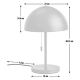 Habitat yellow mushroom table lamp 40cm, UK version