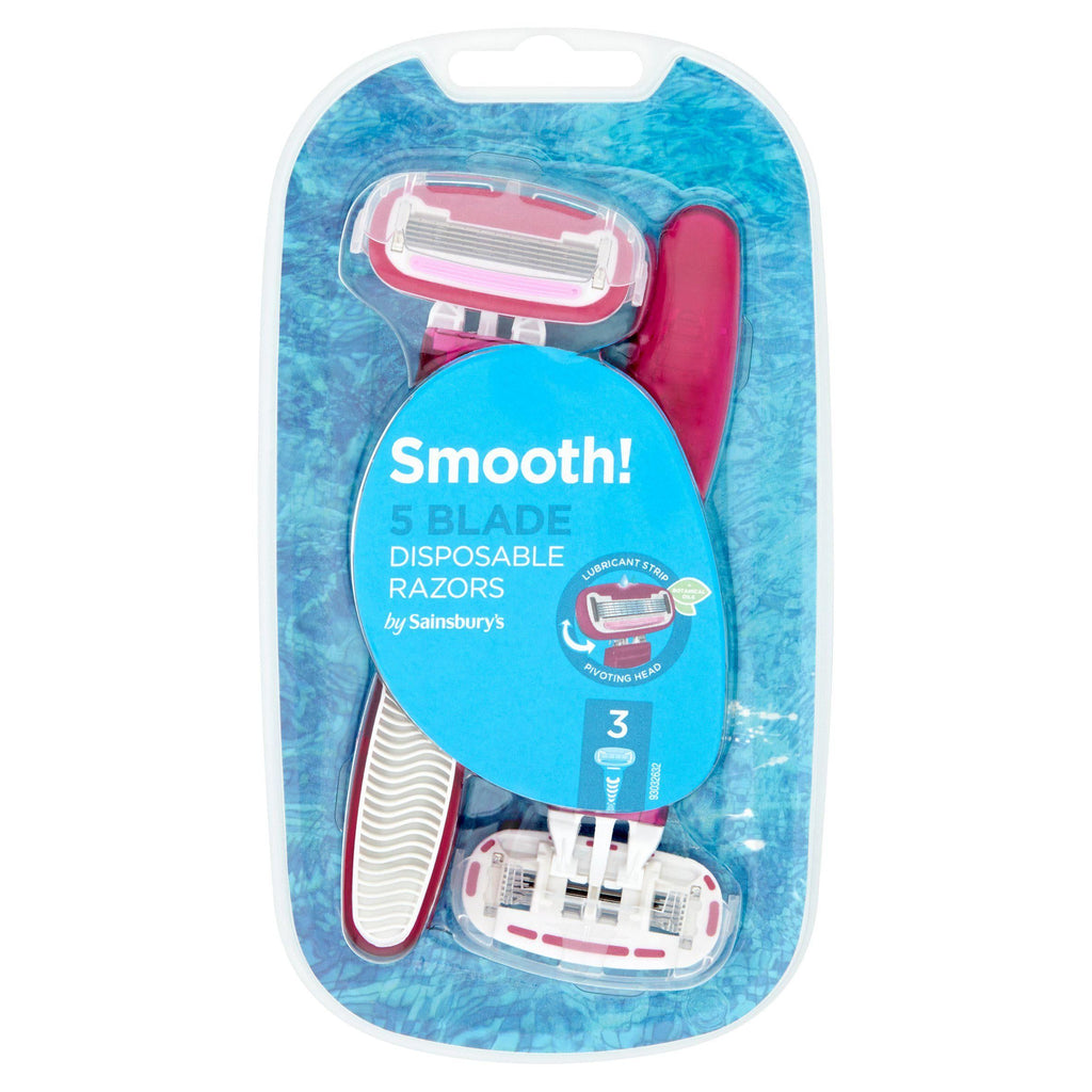 Sainsbury's Five Blade Female Disposable Razors x3