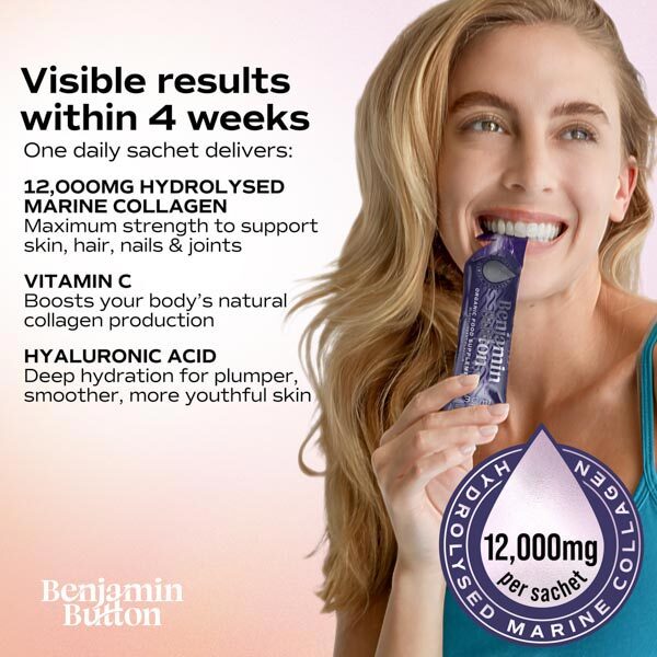 Benjamin Button liquid marine collagen blackcurrant 168x30ml, UK version