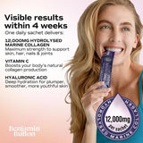 Benjamin Button liquid marine collagen blackcurrant 168x30ml, UK version