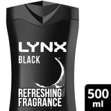 Lynx Bodywash Shower Gel Black 500ml GOODS Superdrug   