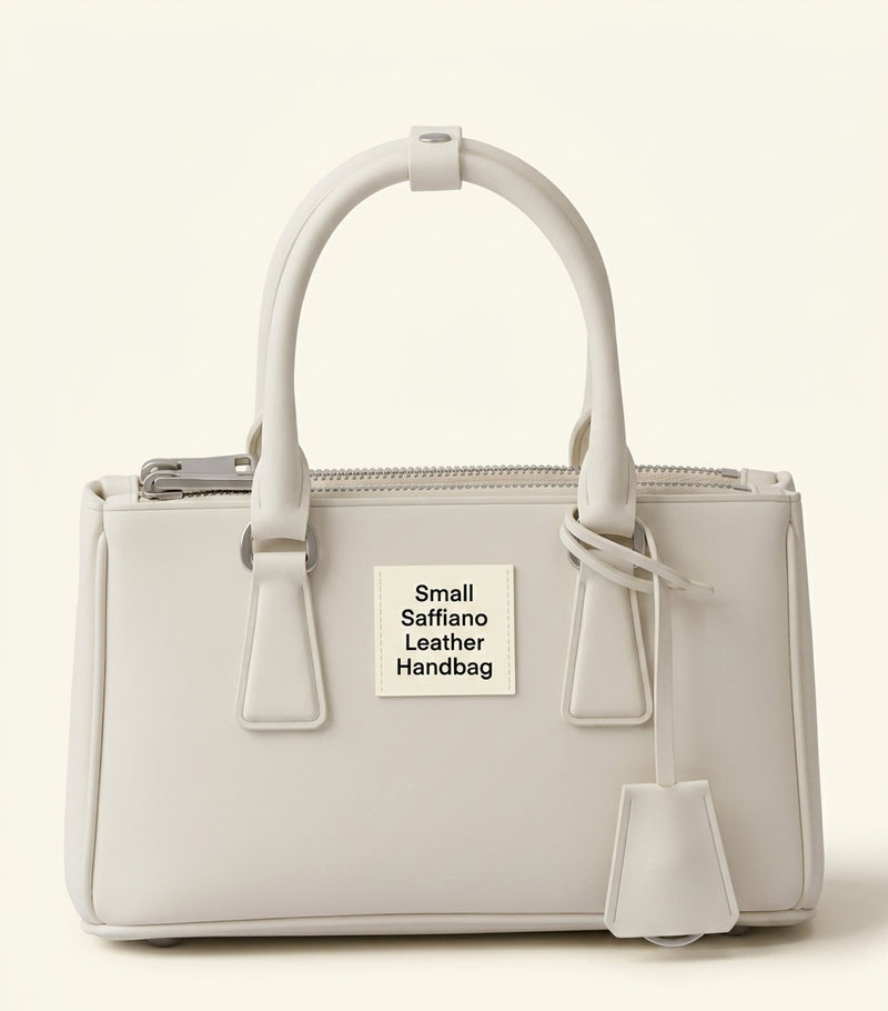 Prada Mini Galleria metallic saffiano leather top handle bag, UK version