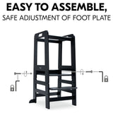 Hauck Montessori learning tower in black, UK version